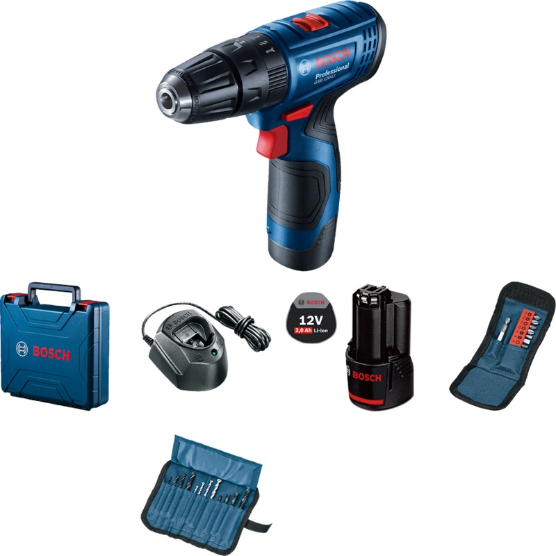 Bosch GSB 120-LI Cordless Impact Drill / Driver (12 Volts) [One Battery Kit]