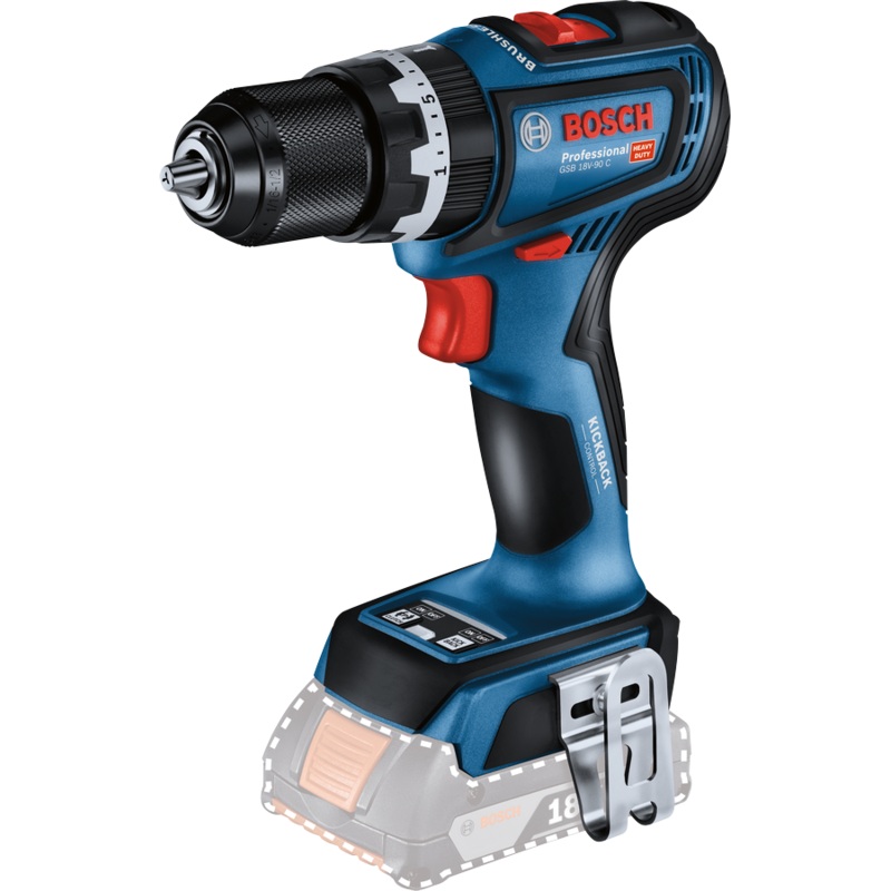Bosch GSB 18V-90 C 18V Cordless Hammer Drill 13mm (Bare Tool)