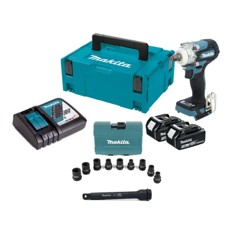 Makita DTW300FJX3 18V Cordless Brushless Impact Wrench (LXT Series) [Set]