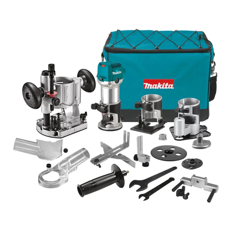 Makita RT0702CX3 Palm Router / Trimmer Kit + Attachments 1/4″