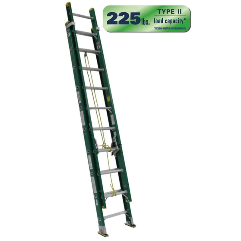 Ridgid Fiberglass Industrial Extension Ladder
