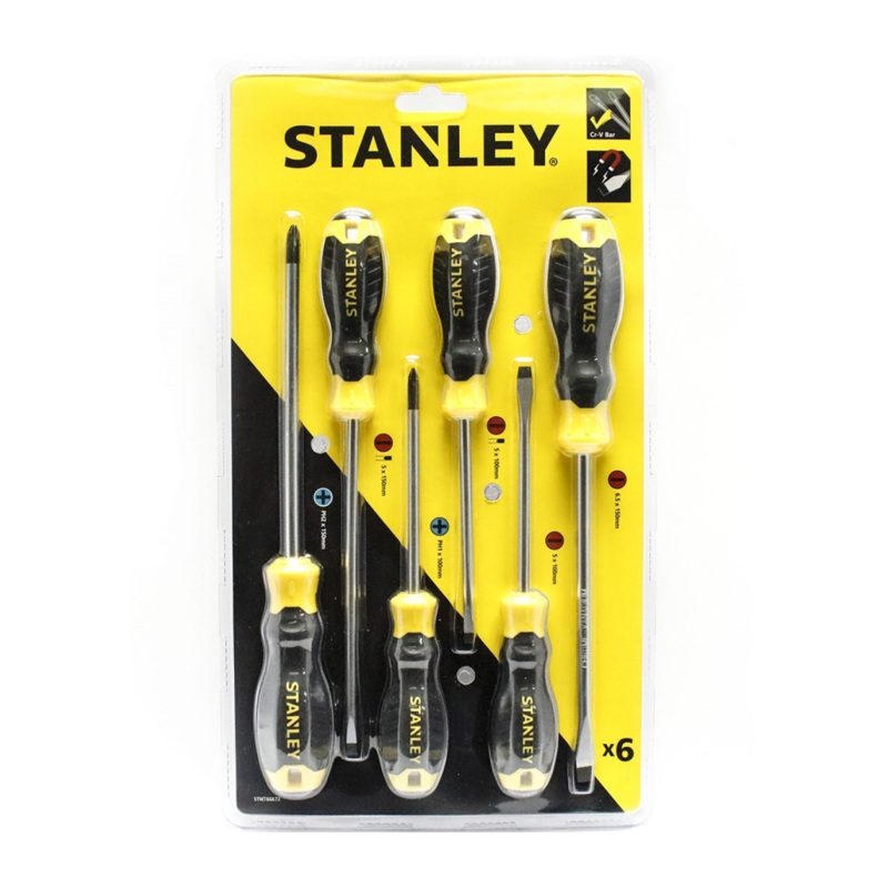 Stanley 65-242 (66-672) Cushion Grip Screwdriver 6 Pcs/Set