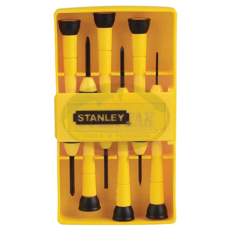 Stanley 66-052 Precision Screwdriver Set Yellow Case