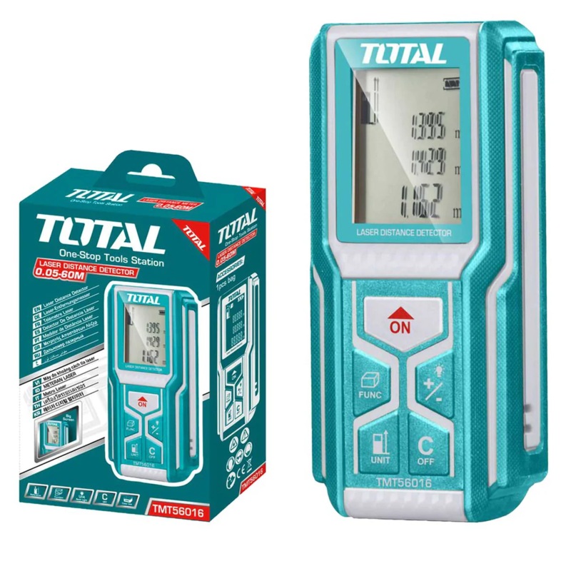 Total TMT56016 Laser Range Finder / Distance Measurer 60m