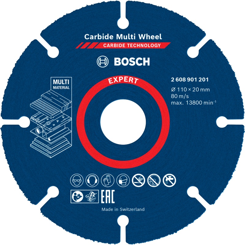 Bosch 2608901201 Expert Carbide Multi Wheel 110mm (For Marble Cutter 4″)
