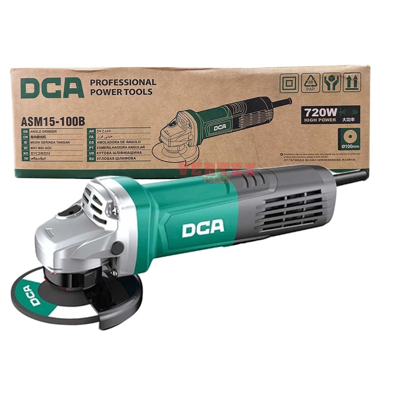 DCA ASM15-100B Angle Grinder 4″