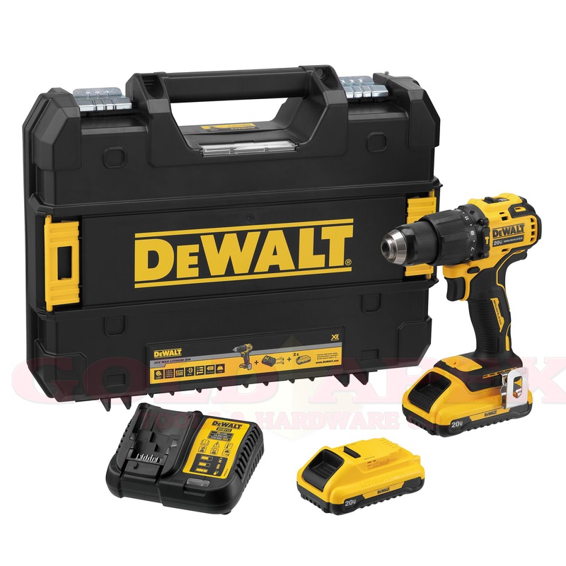 Dewalt DCD709D2 18V/20V Cordless Hammer Drill 13mm (SET)