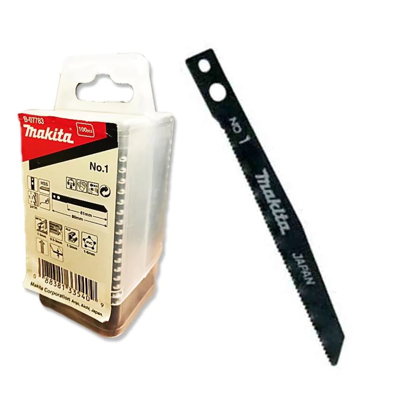 Makita No.1 Jigsaw Blade for Metal (1-3mm) [Makita Type Shank] A-85802