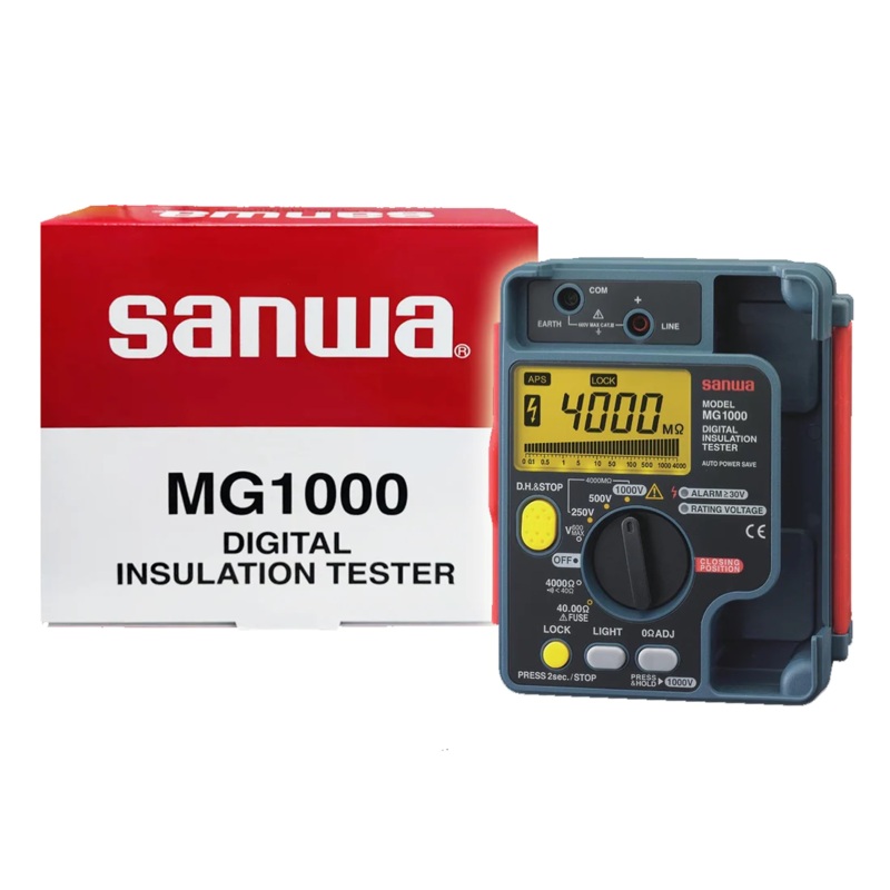 Sanwa MG1000 Digital Insulation Tester 1000V AC (Megger Tester / Resistance Tester)