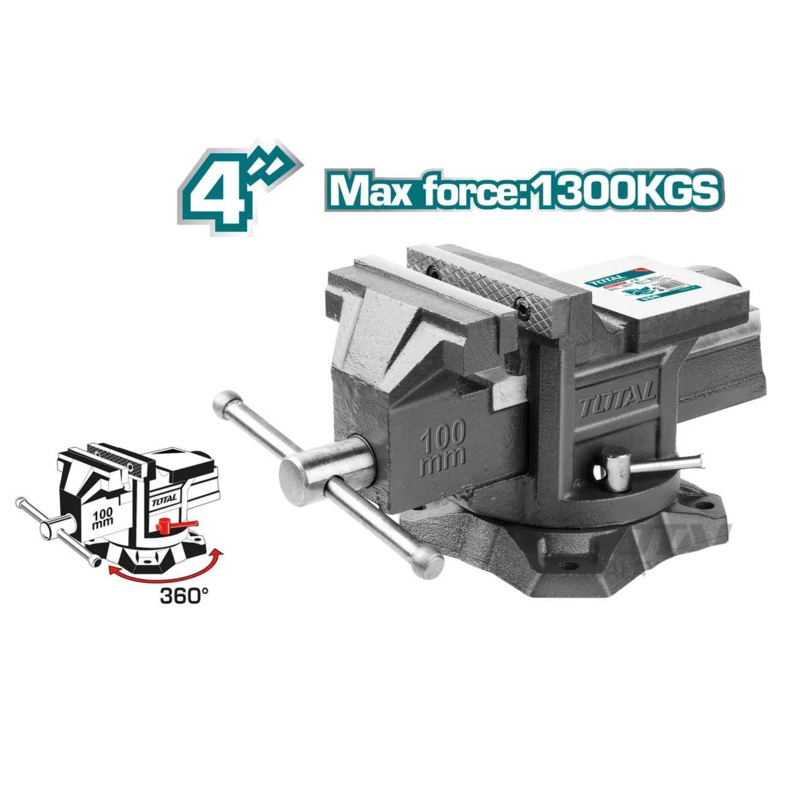 Total Swivel Bench Vise with Anvil