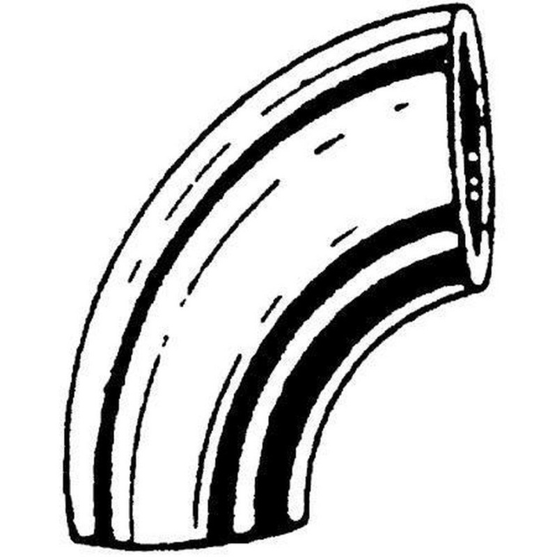 1-1/4 in. Butt Weld Schedule 10 Long Radius Global 316L Stainless Steel 90 Degree Elbow | Ferguson