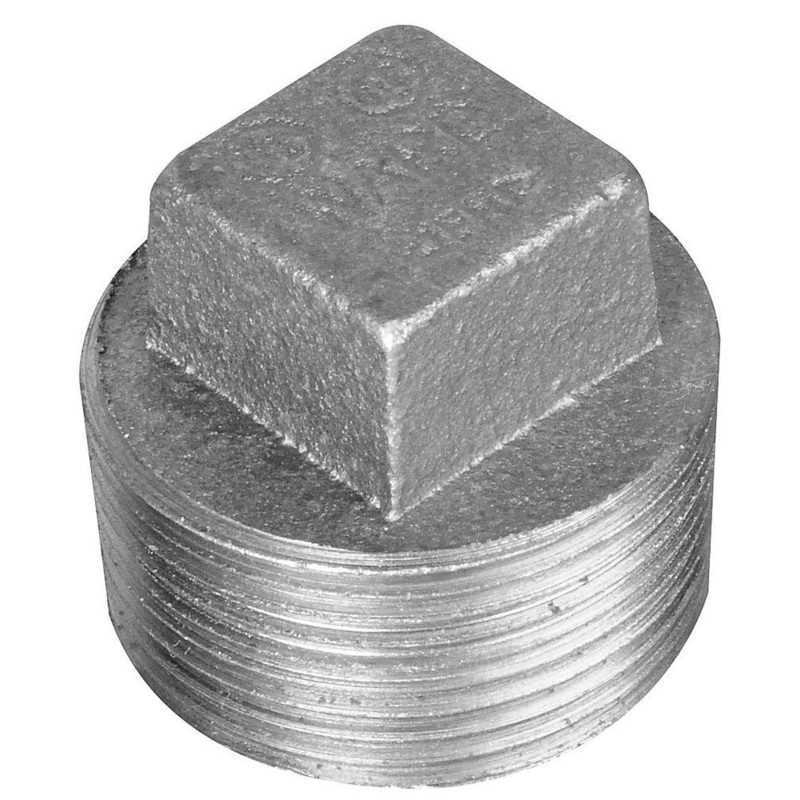 1/2 in. MNPT 125# Domestic Black Cast Iron Cored Plug | Ferguson