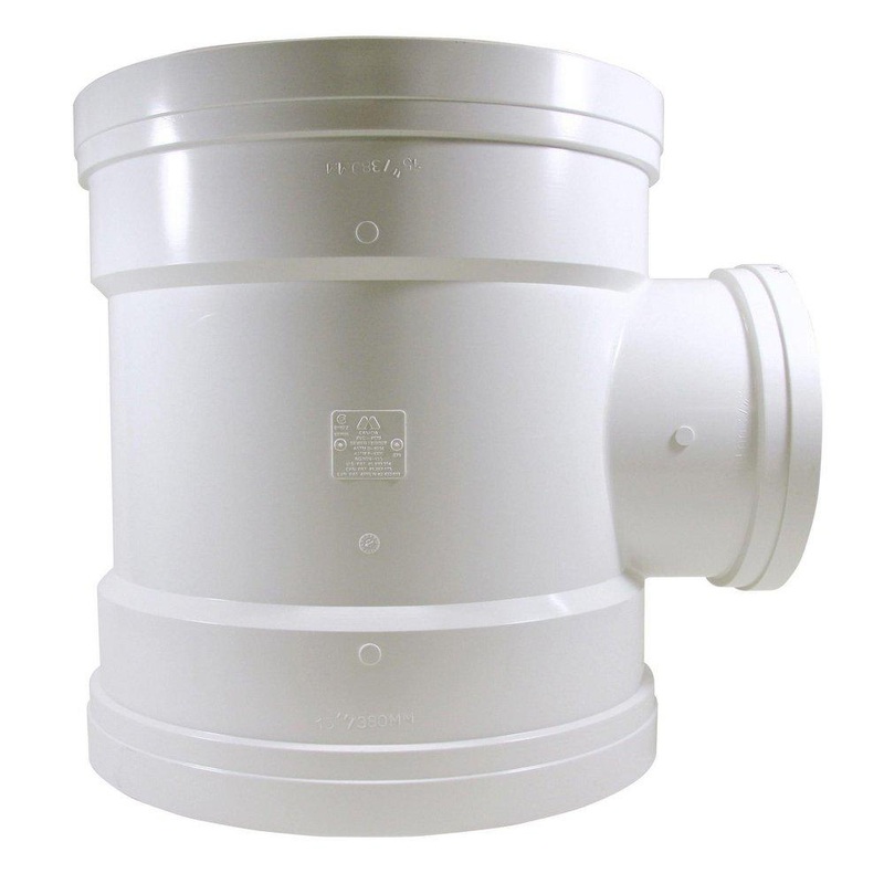 TRENCH TOUGH PLUS 15 x 15 x 12 in. Gasket Reducing SDR 35 PVC Sewer Tee | Ferguson