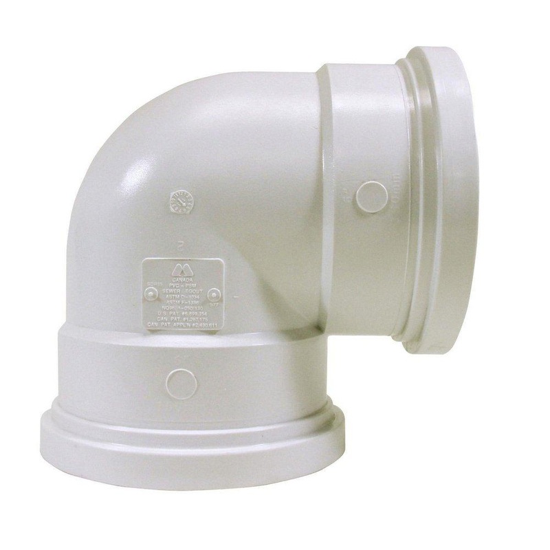 TRENCH TOUGH PLUS 6 in. Gasket 90 Degree SDR 35 Plastic Sewer Elbow | Ferguson