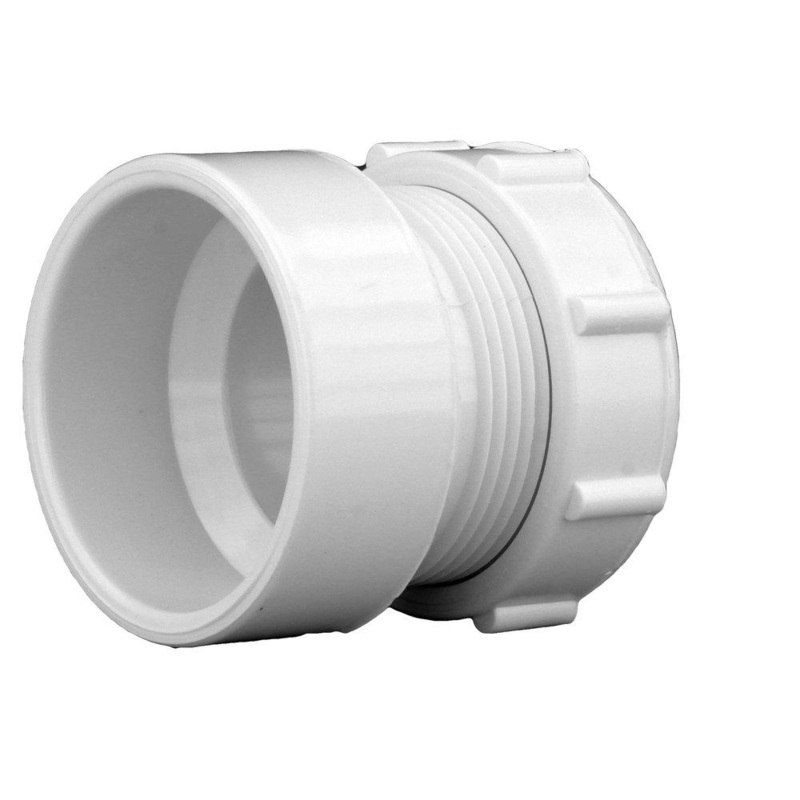 1-1/2 in. PVC DWV Female Trap Adapter with Washer (1-1/2 & 1-1/4 in.) & Plastic Nut | Ferguson