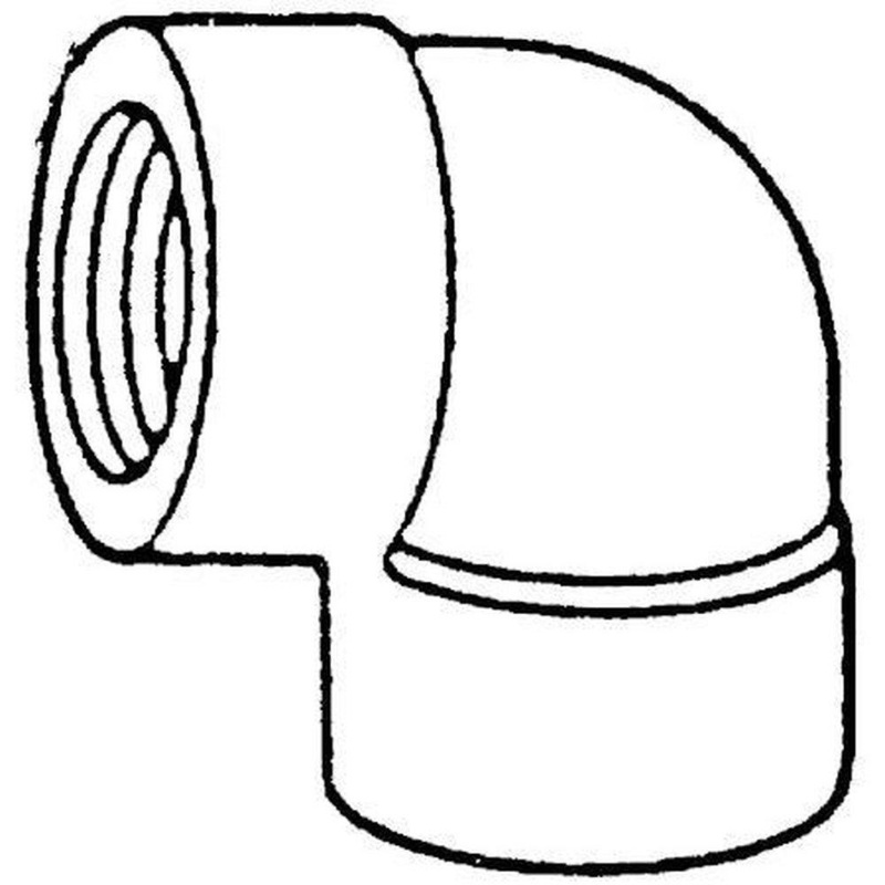 1-1/4 in. 150# SS 304 Threaded 90 Elbow SP114 Stainless Steel | Ferguson