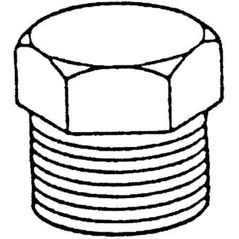 1-1/4 in. MNPT 150# Global Hex 304 Stainless Steel Plug | Ferguson