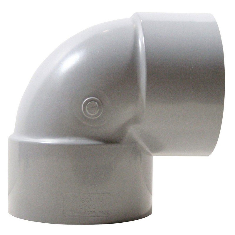 8 in. Socket Schedule 80 CPVC 90 Degree Elbow | Ferguson