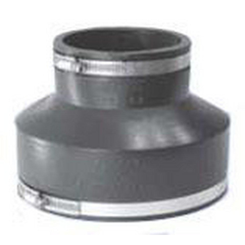 Fernco 1002 Series 6 x 8 in. Clamp Reducing Plastic Coupling with Stainless Steel Band | Ferguson