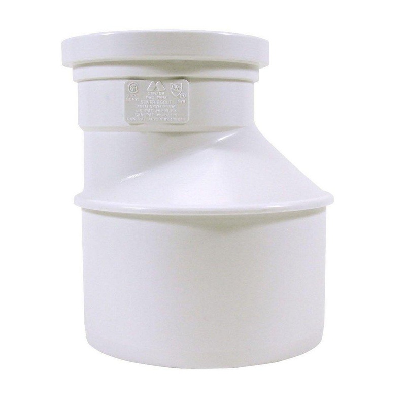 TRENCH TOUGH PLUS 6 x 4 in. Spigot x Gasket and Eccentric Increaser PVC Bushing | Ferguson