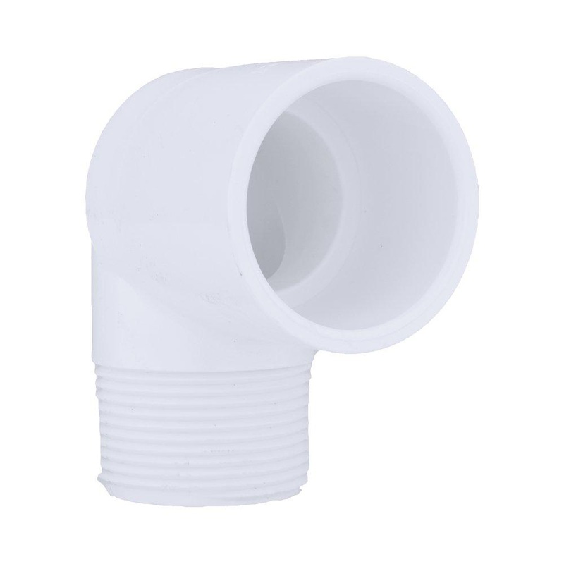1-1/4 in. PVC Schedule 40 90 Socket x MPT Elbow | Ferguson