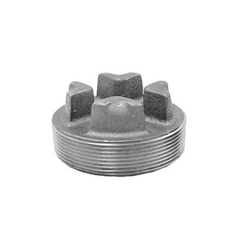 1 in. MNPT 125# Domestic Cast Iron Cored Bar Plug | Ferguson