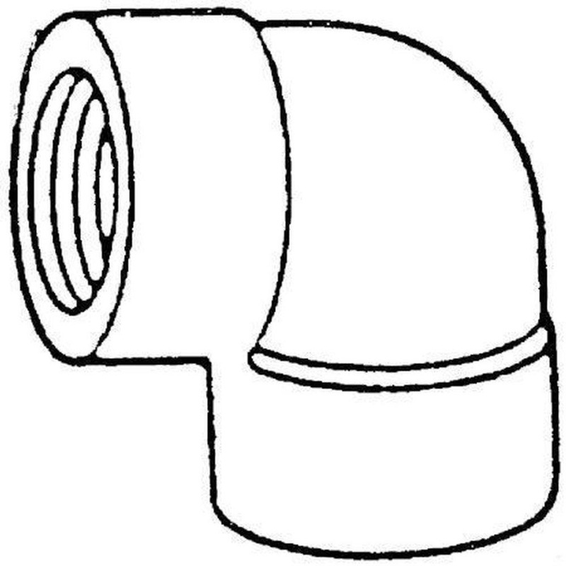 4 in. 150# SS 316 Threaded 90 Elbow Stainless Steel | Ferguson