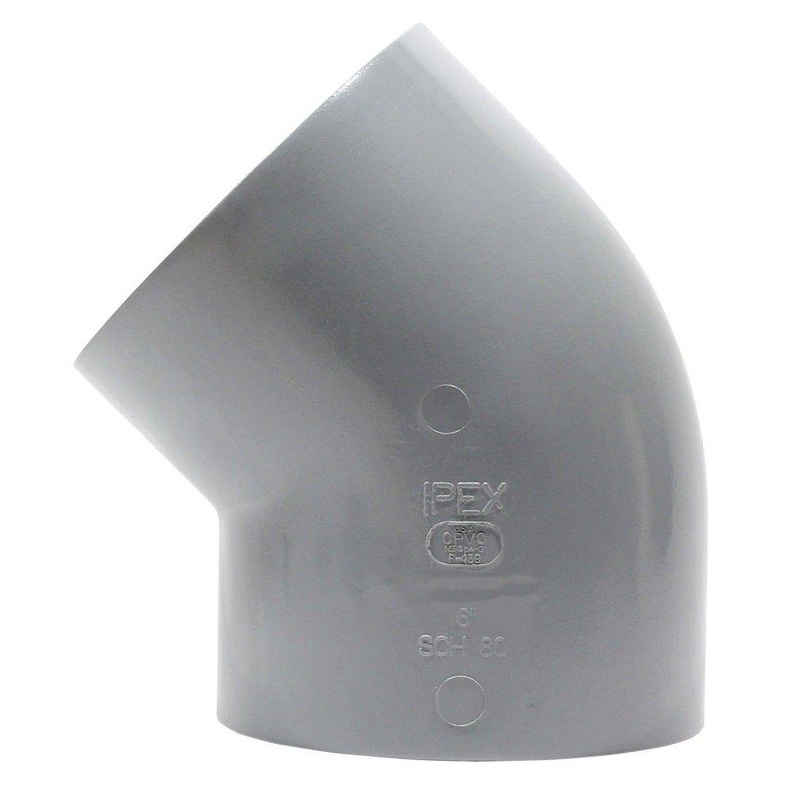 6 in. Socket Schedule 80 CPVC 45 Degree Elbow | Ferguson