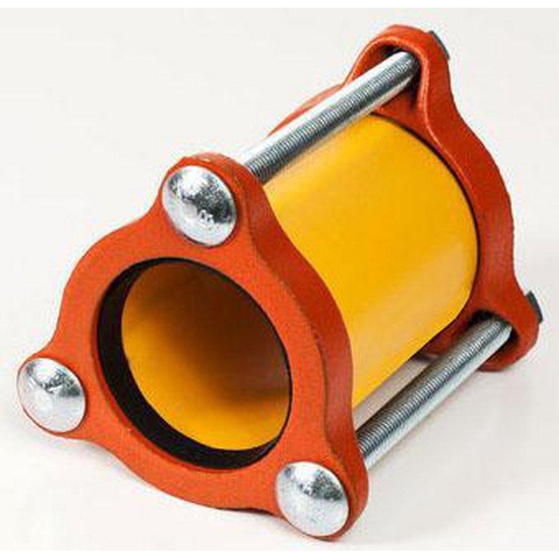 Romac Industries Style 511 1 x 5 in. Bolt Yellow Shop Ductile Iron Coupling with SBR Gasket | Ferguson