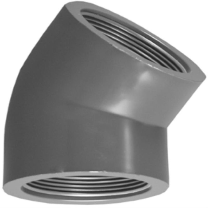 1-1/2 in. Sch. 80 PVC Threaded 45 Elbow | Ferguson