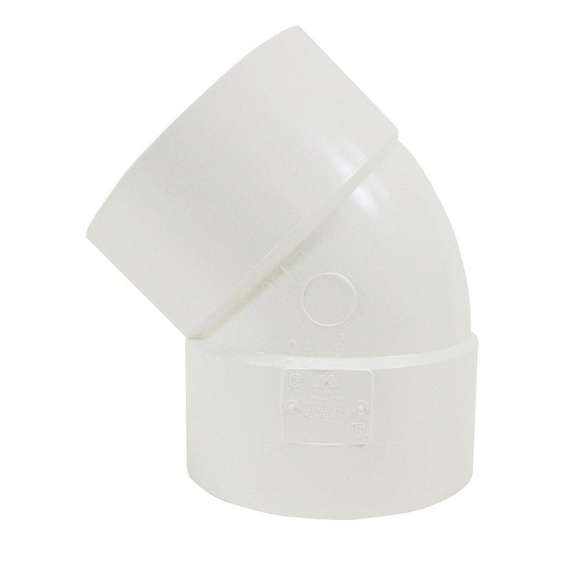 Multi-Fittings Corporation 8 in. Hub 45 Degree SDR 35 Plastic Sewer Elbow | Ferguson