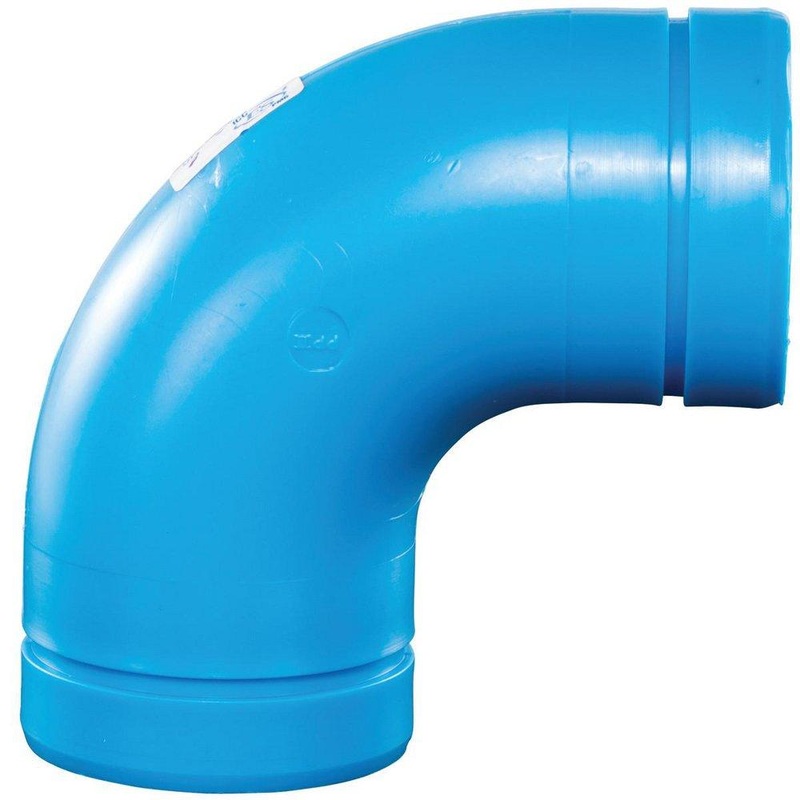 Orion Blueline 4 in. Mechanical Joint Straight Polypropylene 90 Degree Elbow | Ferguson