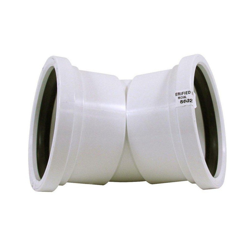 TRENCH TOUGH PLUS 4 in. Gasket 45 Degree SDR 35 Plastic Sewer Elbow | Ferguson