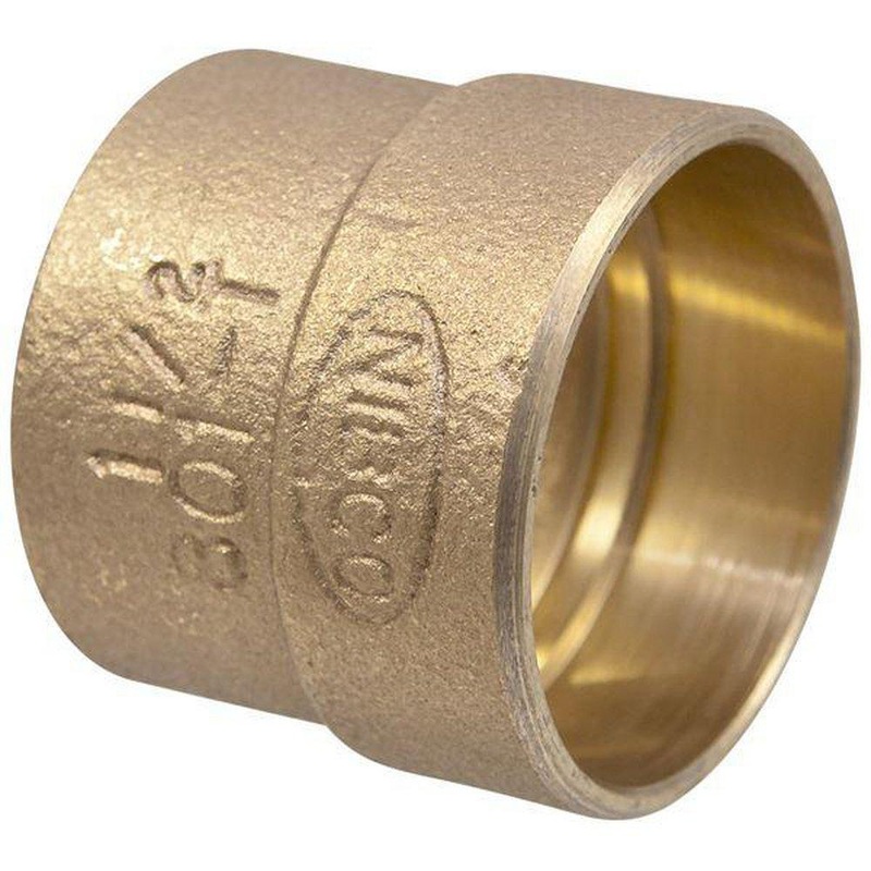 1-1/2 in. Sweat x OD Tube Cast Copper and Bronze DWV Adapter | Ferguson