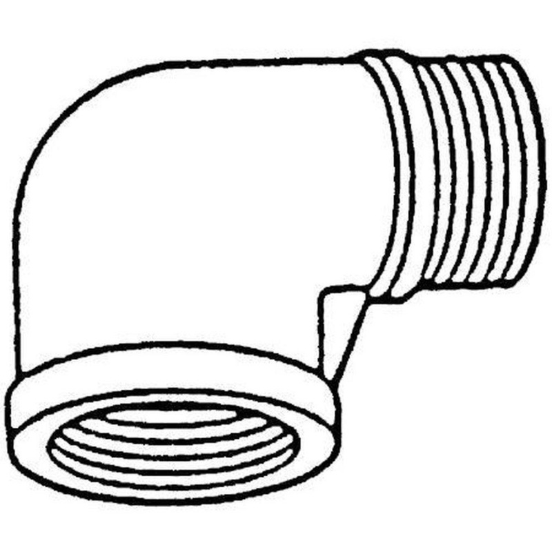 1-1/4 in. MNPT x FNPT 304 and 304L Stainless Steel Street 90 Degree Elbow | Ferguson