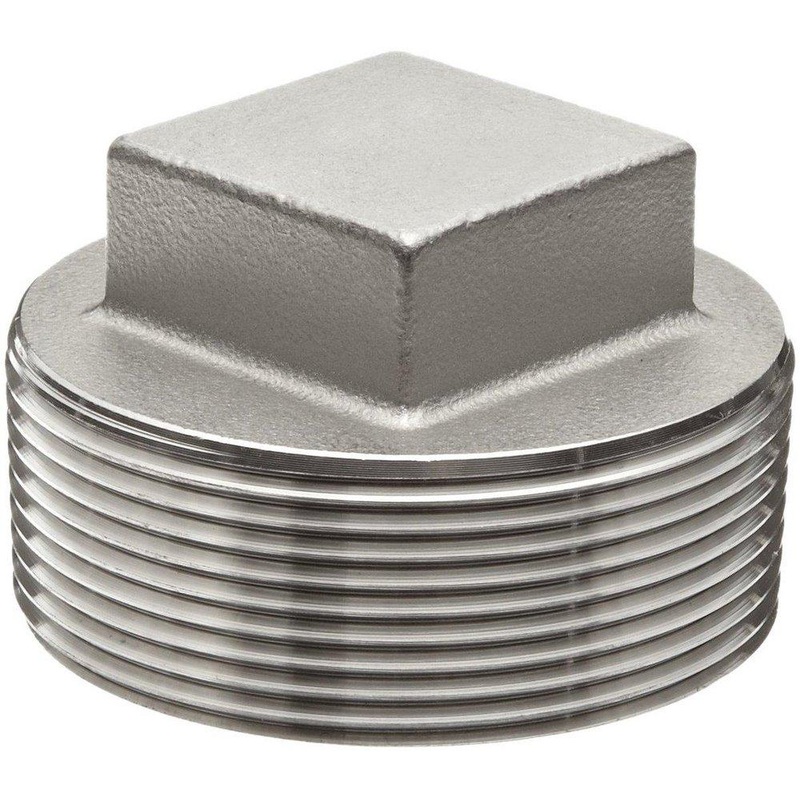 1/2 in. Threaded 150# 316 Stainless Steel Square Head Plug | Ferguson