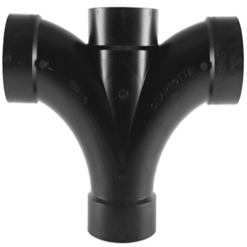 2 in. ABS DWV Double Fixture Tee | Ferguson