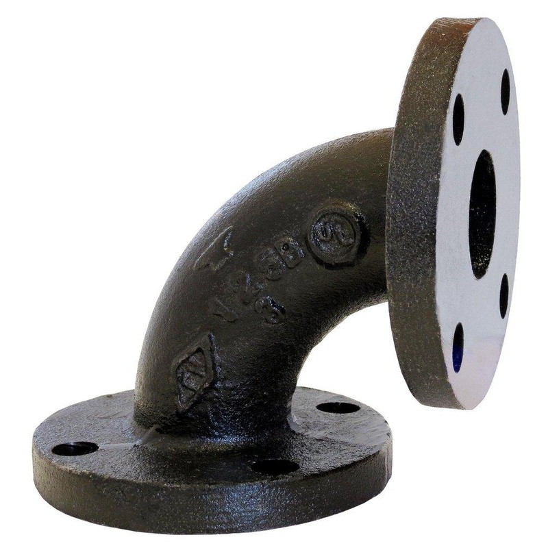 2 in. Flanged 125# Black Cast Iron 90 Degree Elbow | Ferguson