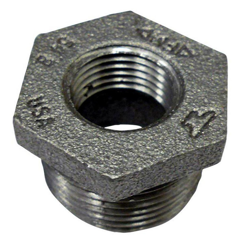 2 x 1-1/4 in. NPS 150# Black Cast Iron HEX Reducing Bushing | Ferguson