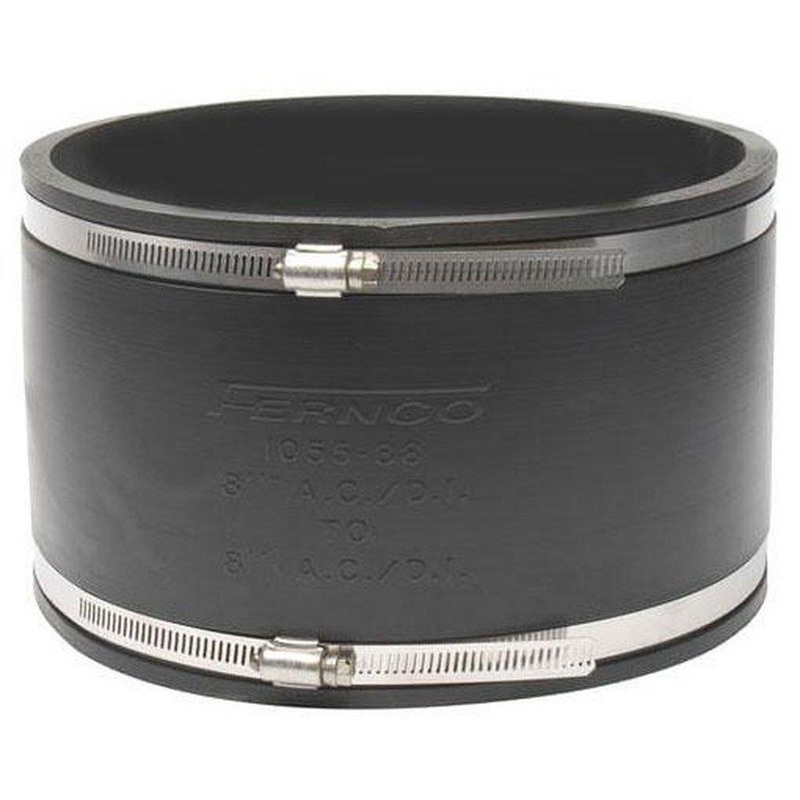 Fernco 1055 Series 8 in. Asbestos Cement Fiber and Ductile Iron Flexible Coupling | Ferguson