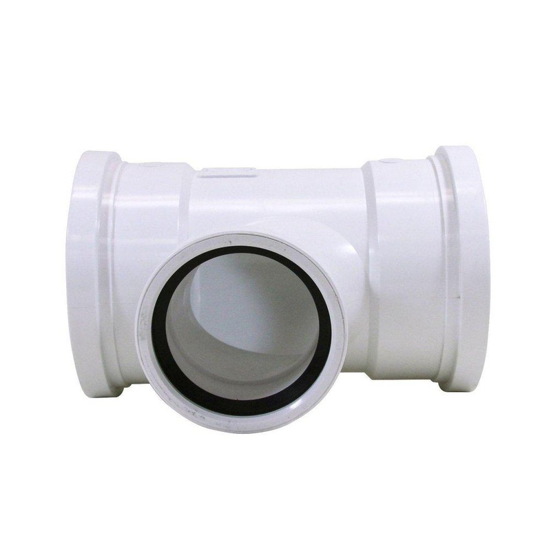 TRENCH TOUGH PLUS 6 x 6 x 4 in. Gasket PVC Double Sewer Wye | Ferguson