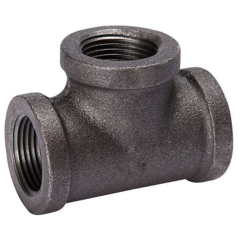 1/2 in. FIPS Black Malleable Iron Tee | Ferguson