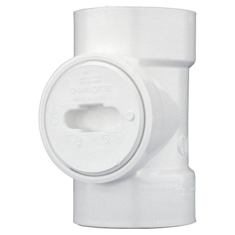 2 in. PVC DWV Test Tee with Flush Plug | Ferguson