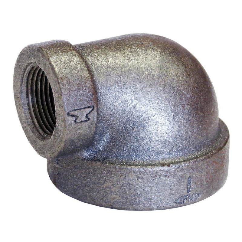 2 x 1-1/4 in. Threaded 125# Domestic Cast Iron 90 Degree Elbow | Ferguson