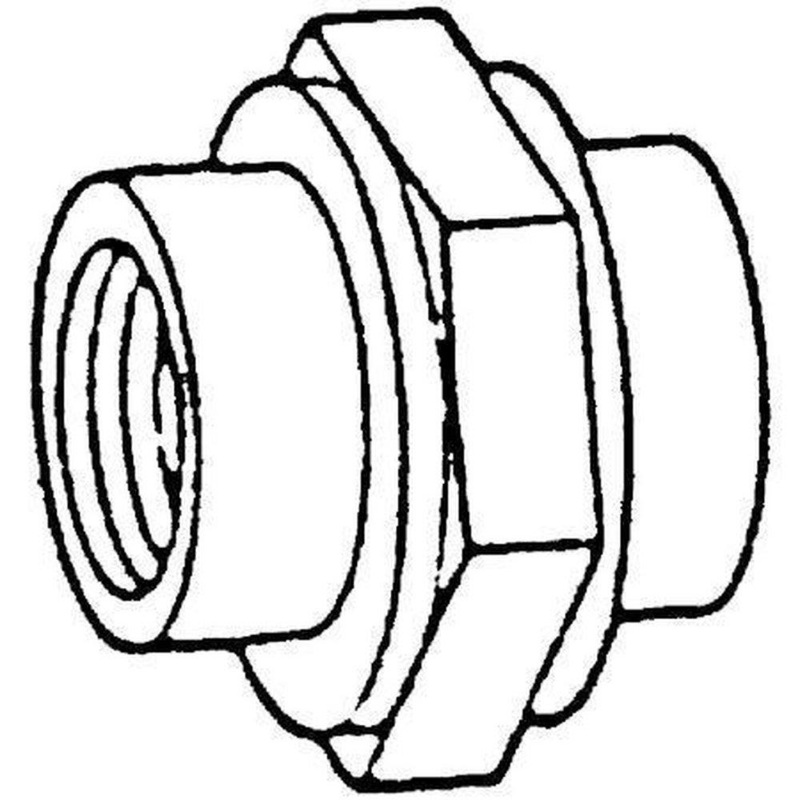 3 x 3-23/50 in. FNPT 150# Global 316 and 316L Stainless Steel Union | Ferguson