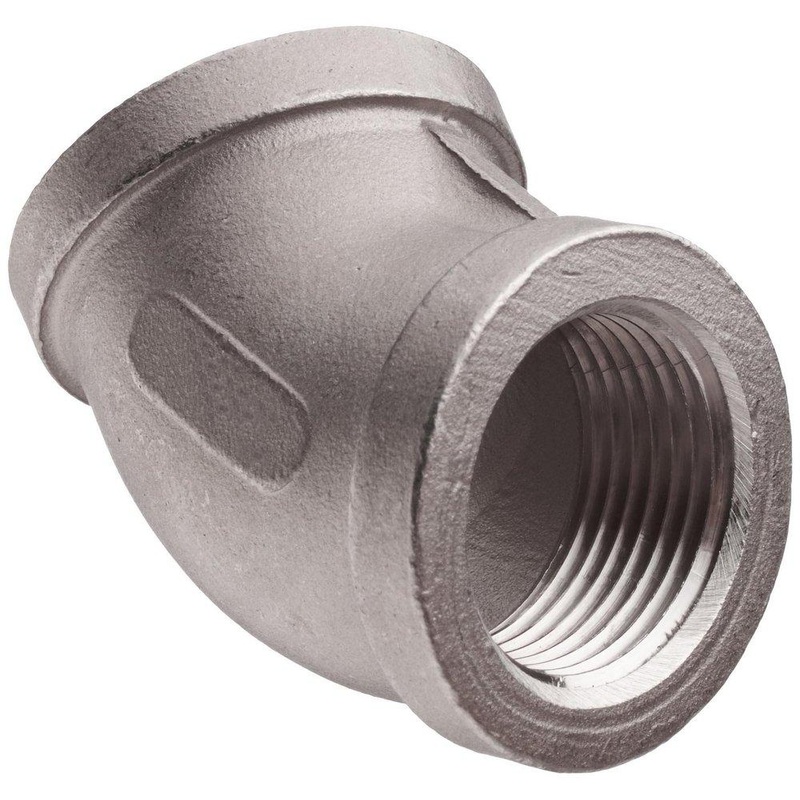 1/2 in. 150# SS 316 Threaded 45 Elbow Stainless Steel | Ferguson