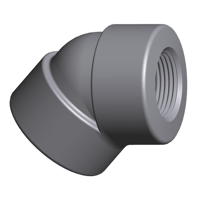 2-1/2 in. 3000# Threaded 45  Elbow Forged Steel A105 | Ferguson