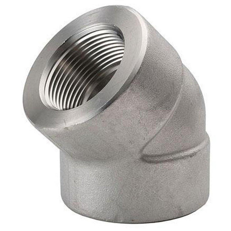 2 in. 3000# SS 316L Threaded 45 Elbow Stainless Steel | Ferguson