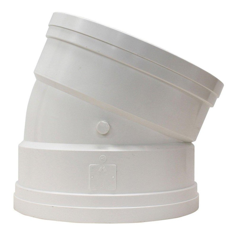 TRENCH TOUGH PLUS 15 in. Gasket Straight SDR 35 PVC 22-1/2 Degree Elbow | Ferguson