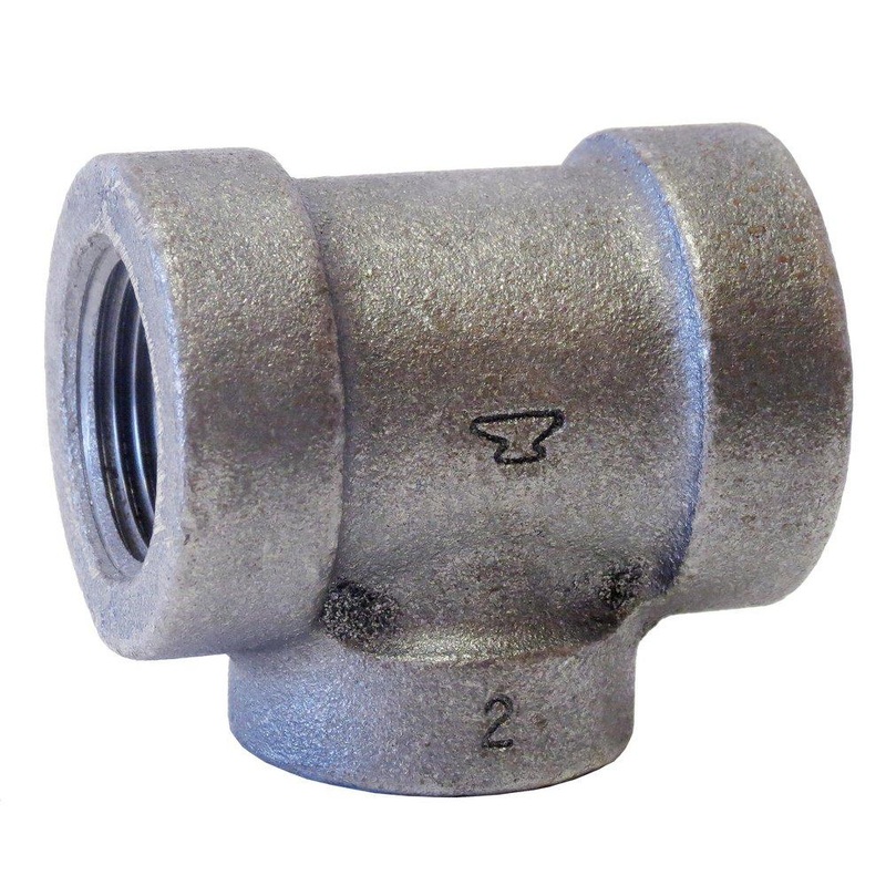 1/2 in. Threaded 125# Black Cast Iron Tee | Ferguson